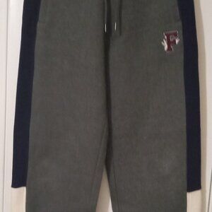 men's sweatpants Puma sze 48/50 track pants grey purple & cream joggers athletic